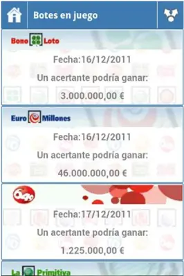 Resultados Loterias android App screenshot 2